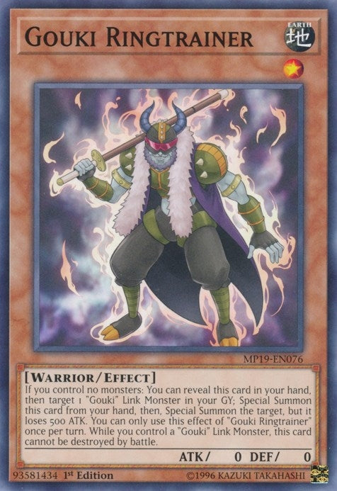 Gouki Ringtrainer (19076) (MP19) - YuGiOh Single