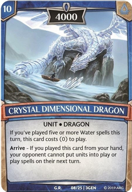 Crystal Dimensional Dragon (8) [GEN] - Argent Saga TCG Single