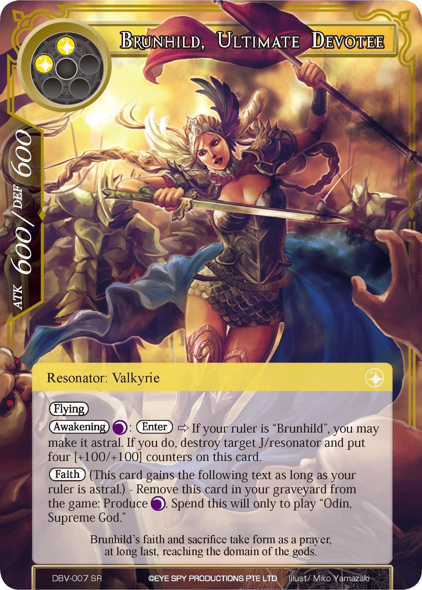 Brunhild Ultimate Devotee (7) [DBV] - Force of Will Single