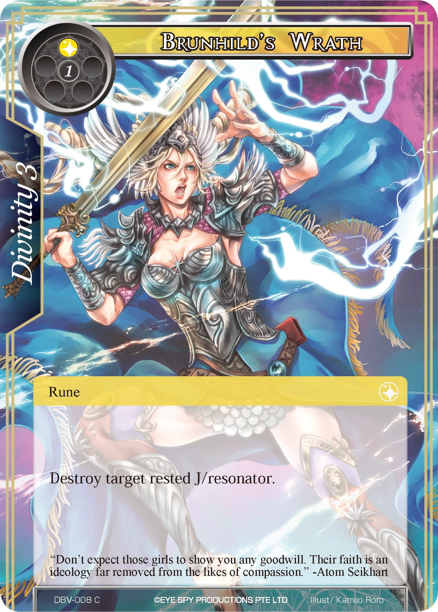 Brunhild’s Wrath (8) [DBV] - Force of Will Single
