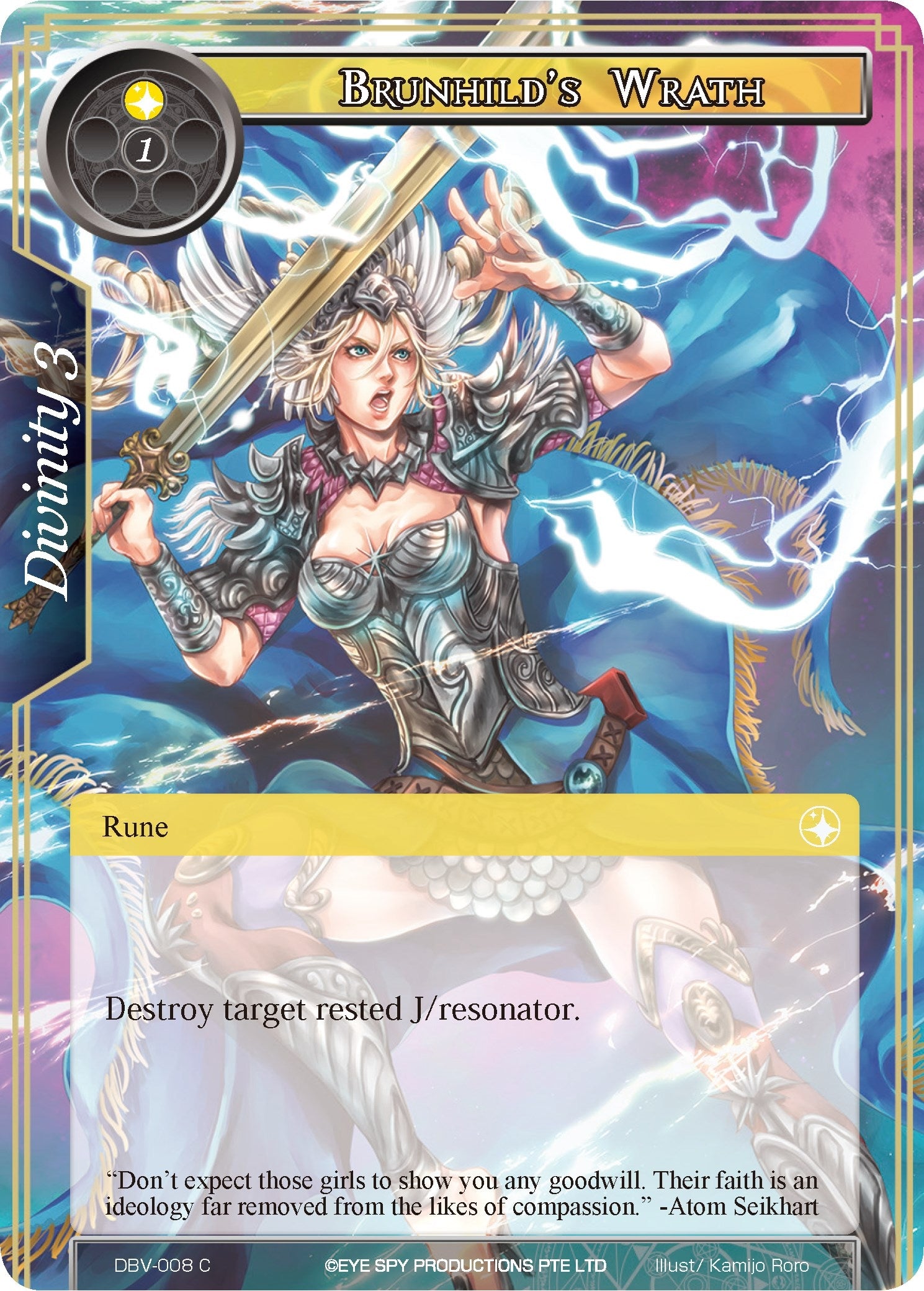 Brunhild’s Wrath (8) [DBV] - Force of Will Single
