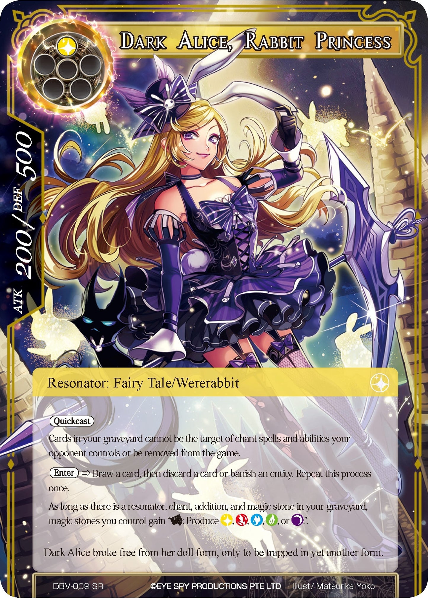 Dark Alice Rabbit Princess (9) [DBV] - Force of Will Single