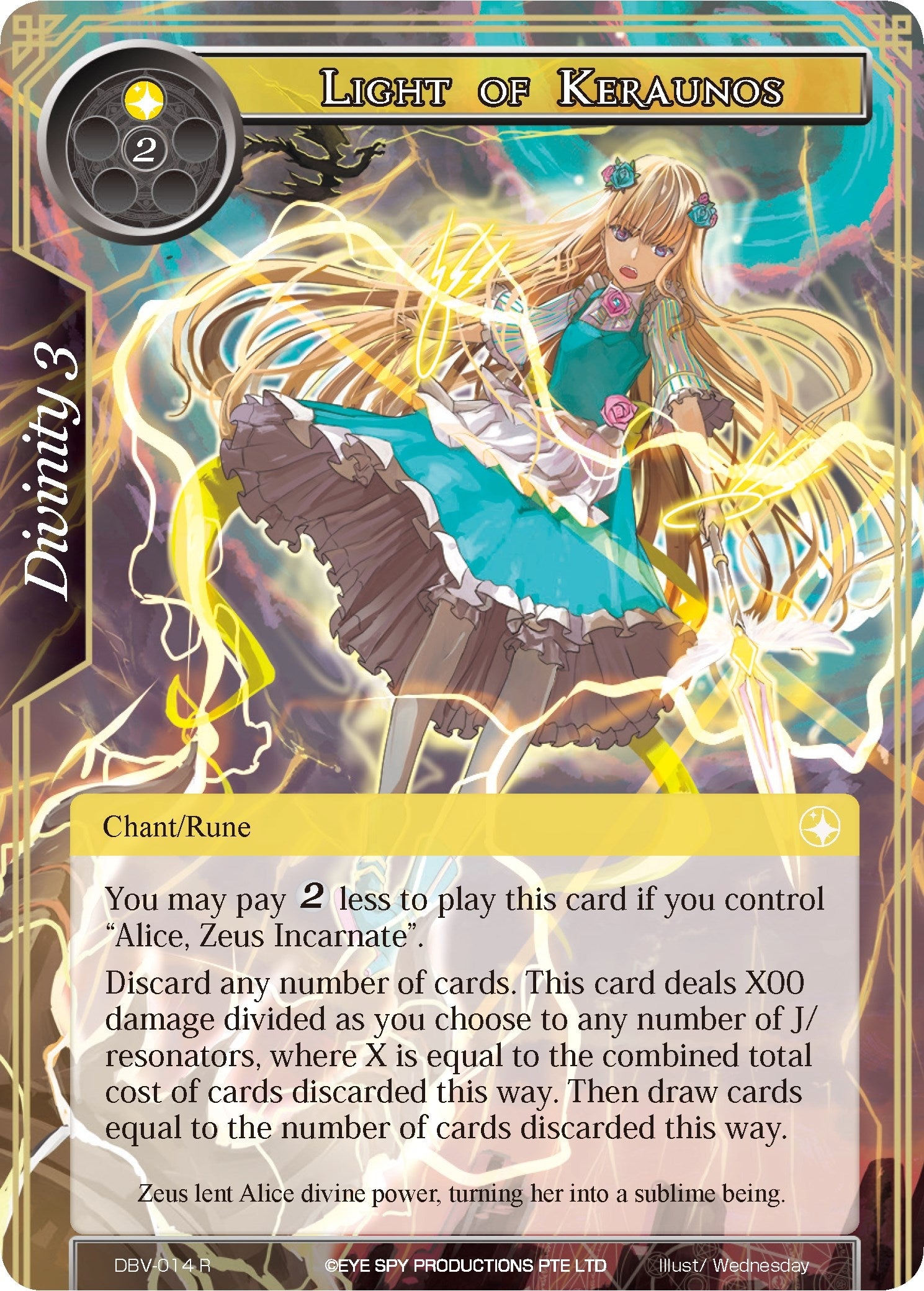 Light of Keraunos (14) [DBV] - Force of Will Single