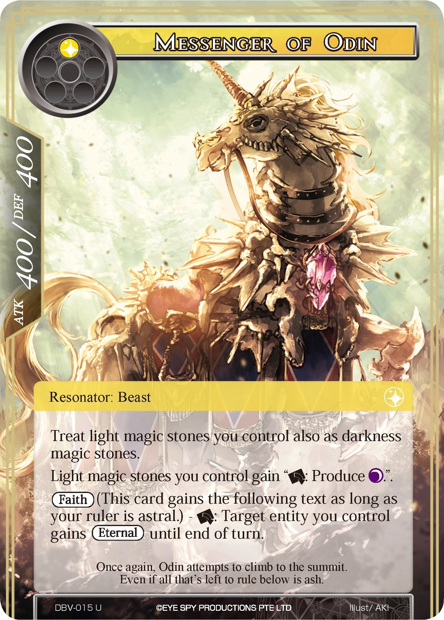 Messenger of Odin (15) [DBV] - Force of Will Single