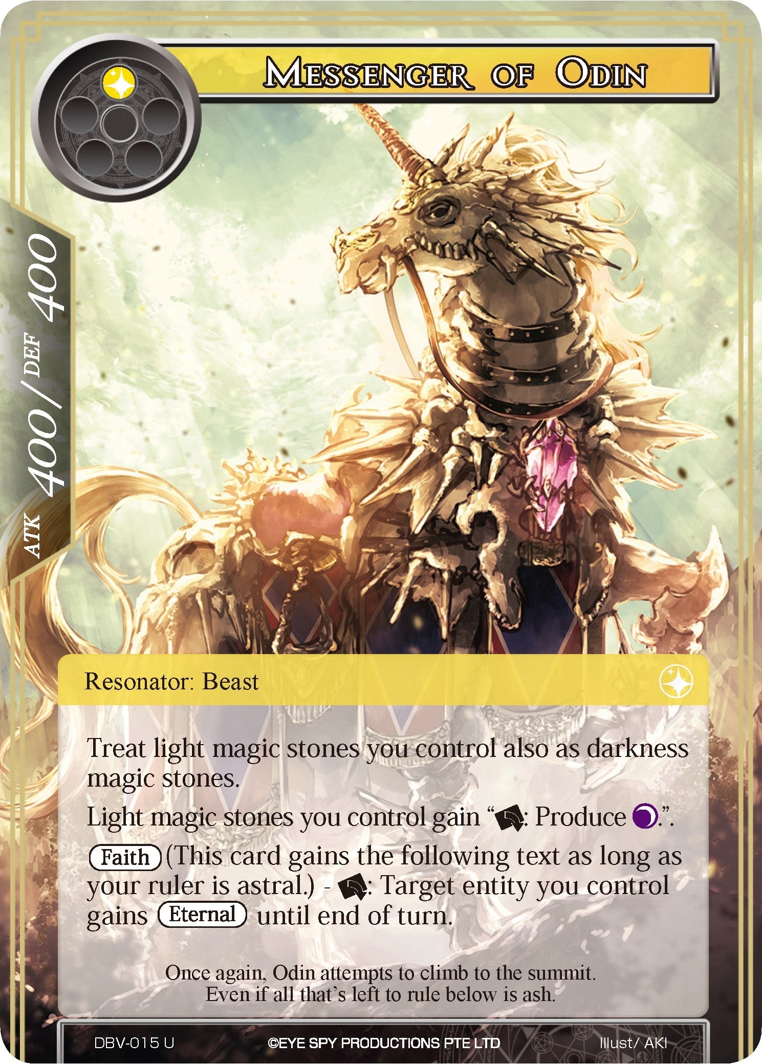Messenger of Odin (15) [DBV] - Force of Will Single