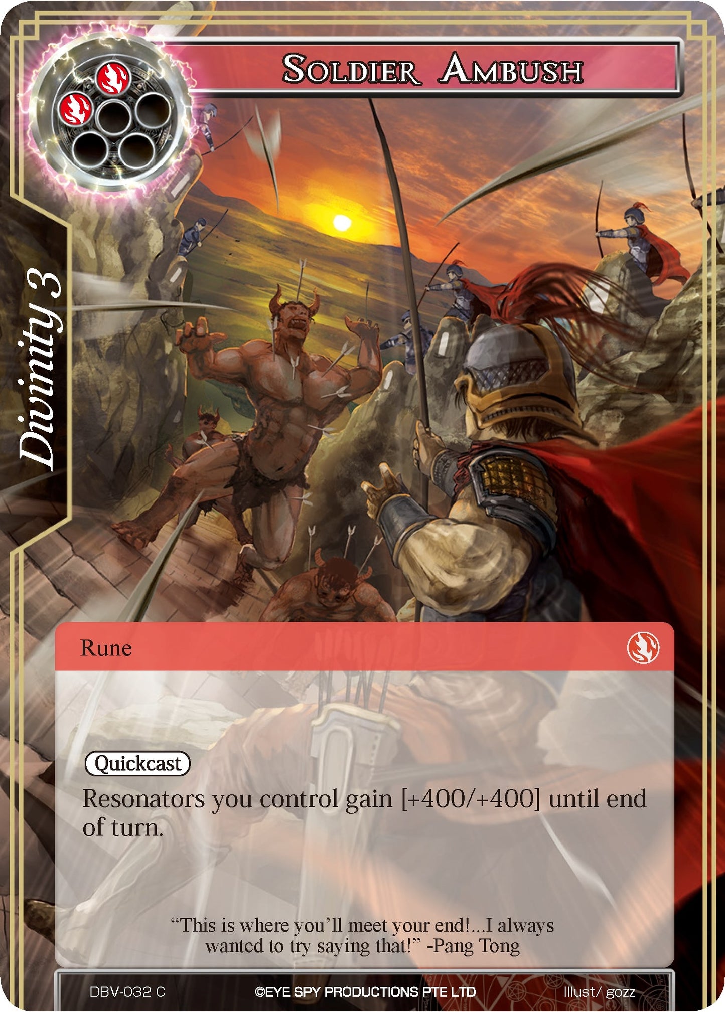 Soldier Ambush (32) [DBV] - Force of Will Single