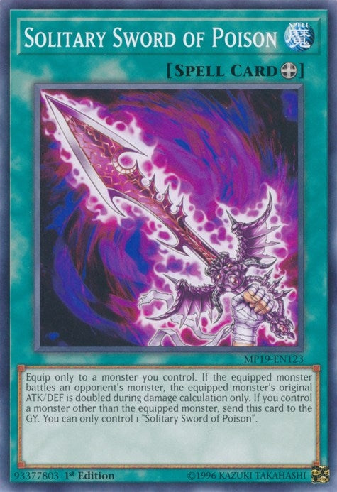 Solitary Sword of Poison (19123) (MP19) - YuGiOh Single