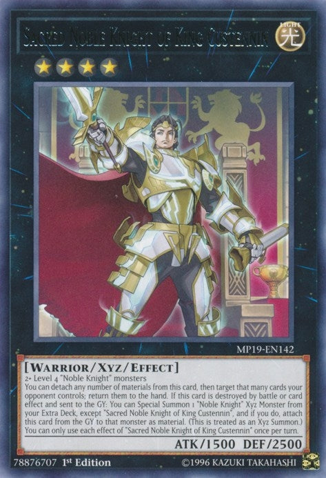 Sacred Noble Knight of King Custennin (19142) (MP19) - YuGiOh Single