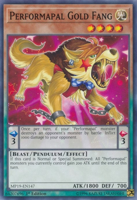 Performapal Gold Fang (19147) (MP19) - YuGiOh Single