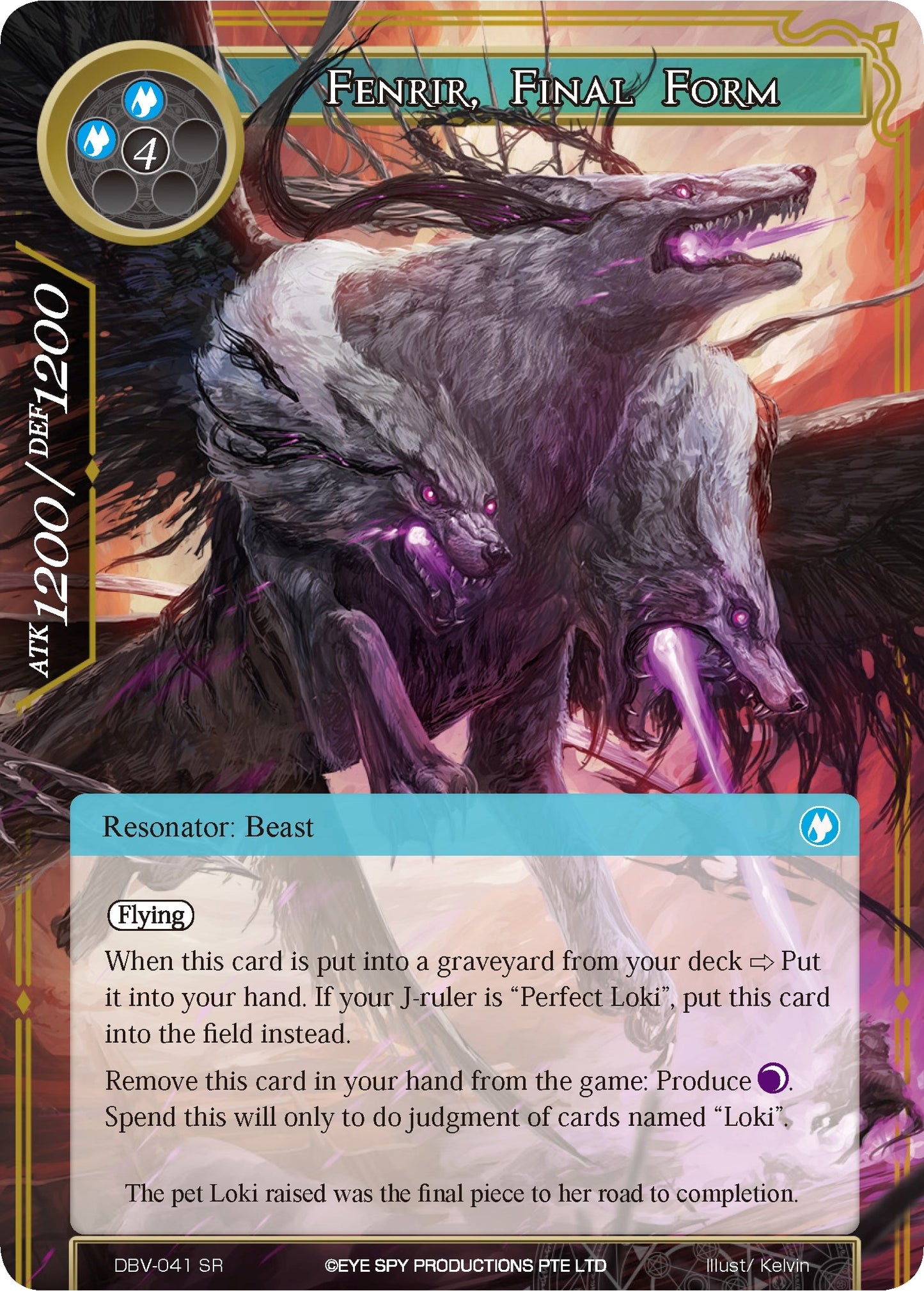 Fenrir Final Form (41) [DBV] - Force of Will Single