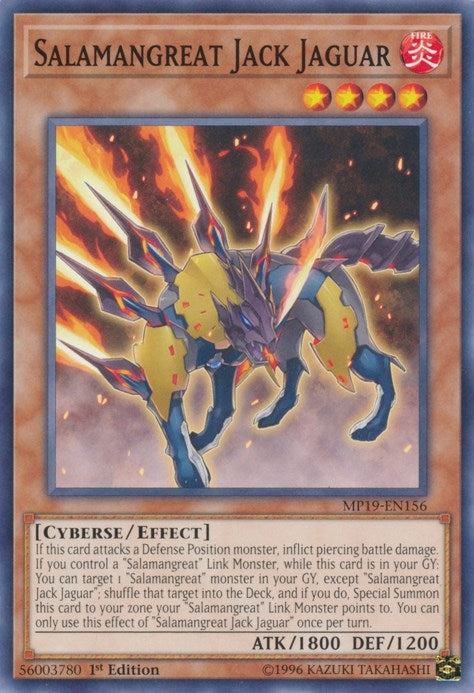Salamangreat Jack Jaguar (19156) (MP19) - YuGiOh Single