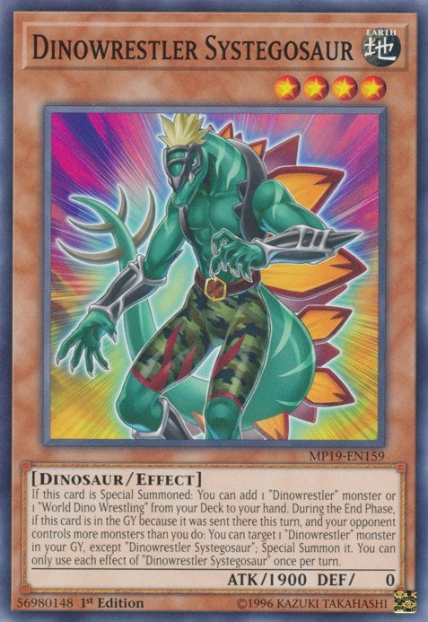 Dinowrestler Systegosaur (19159) (MP19) - YuGiOh Single