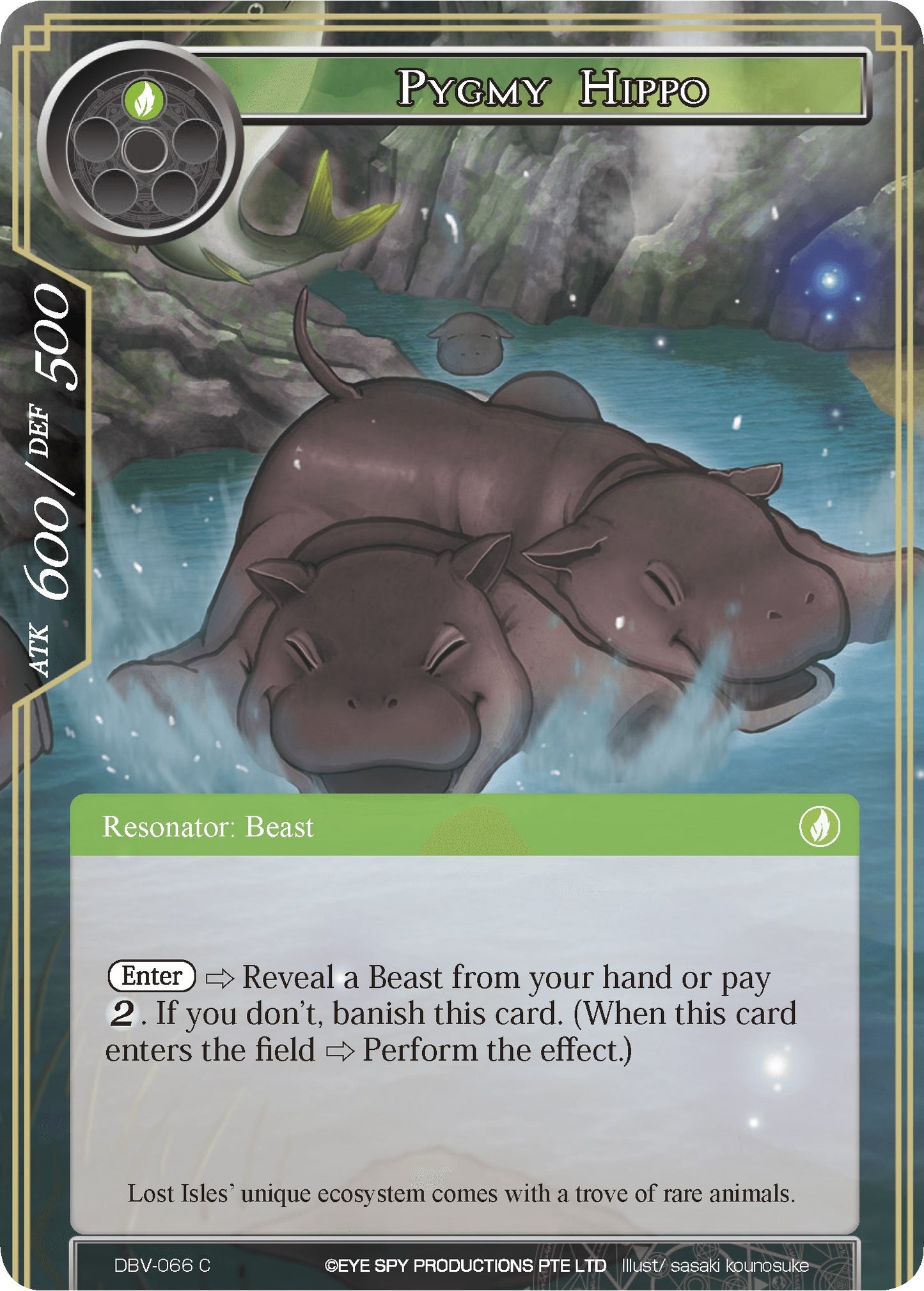 Pygmy Hippo (66) [DBV] - Force of Will Single