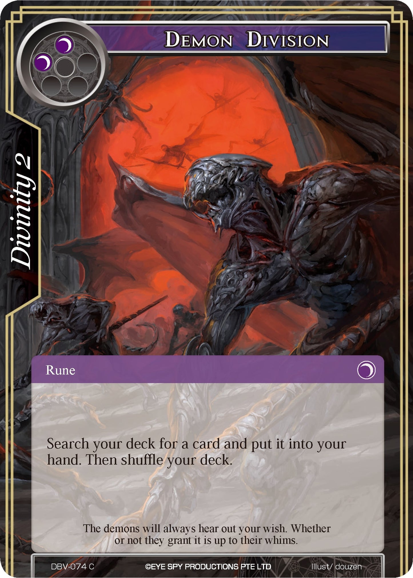 Demon Division (74) [DBV] - Force of Will Single