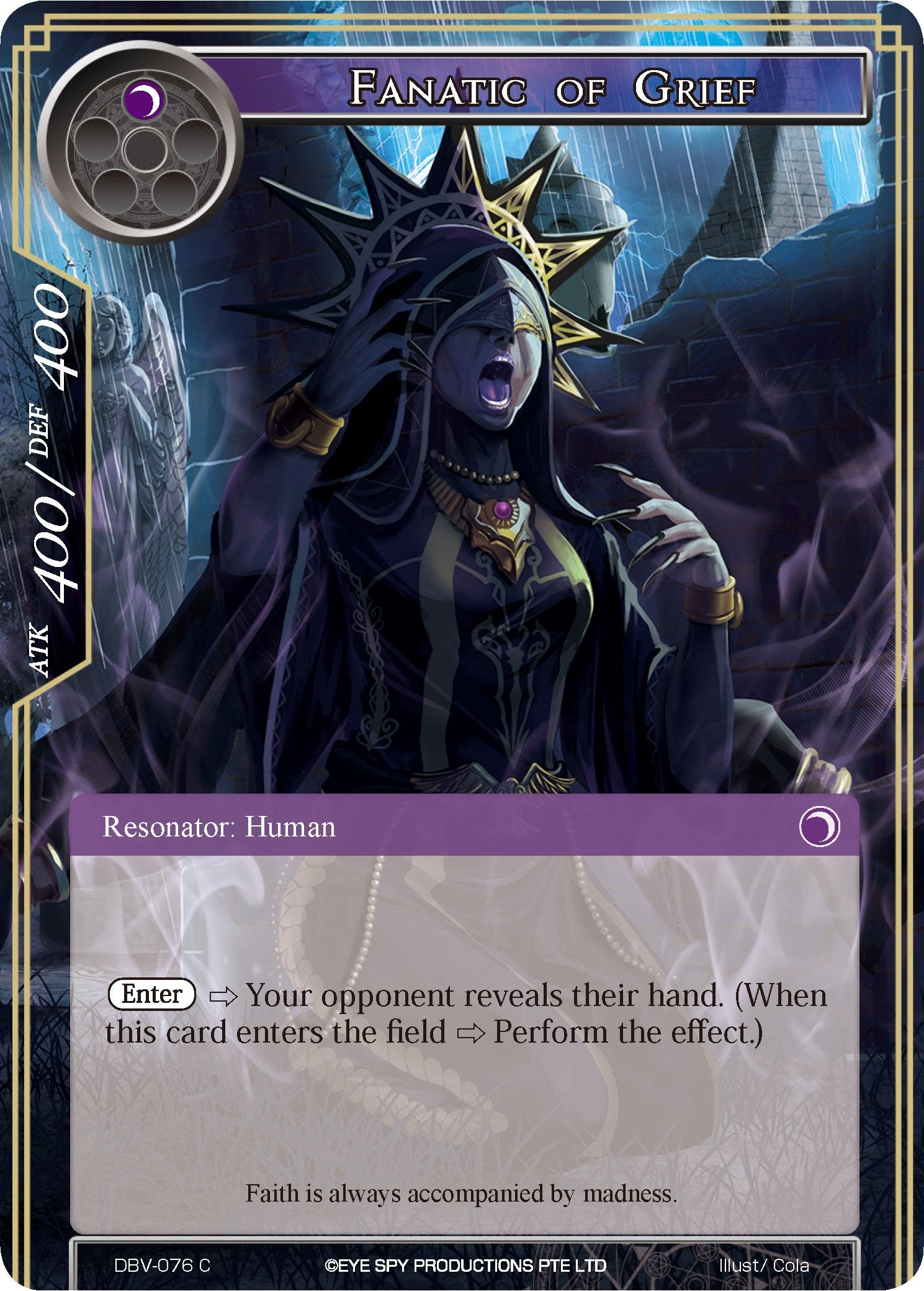 Fanatic of Grief (76) [DBV] - Force of Will Single