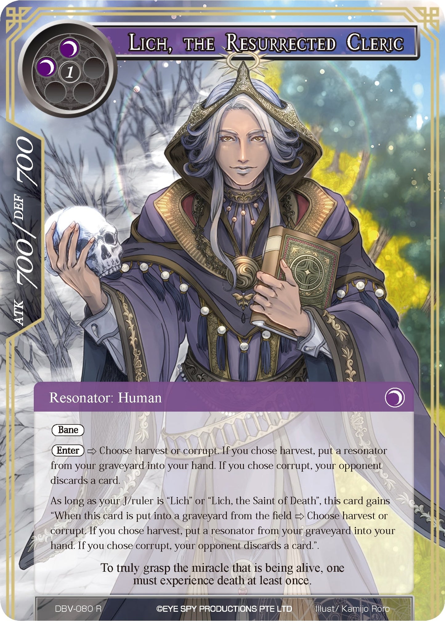 Lich the Resurrected Cleric (80) [DBV] - Force of Will Single