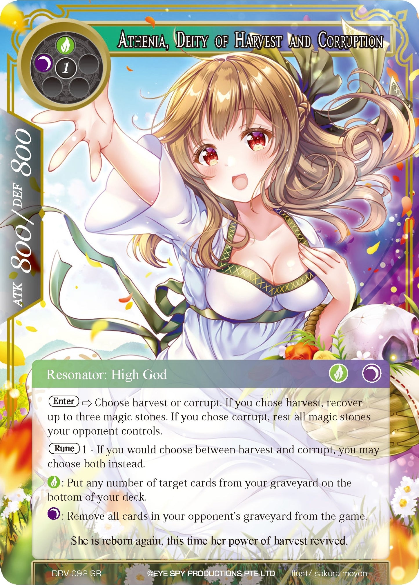 Athenia Deity of Harvest and Corruption (92) [DBV] - Force of Will Single