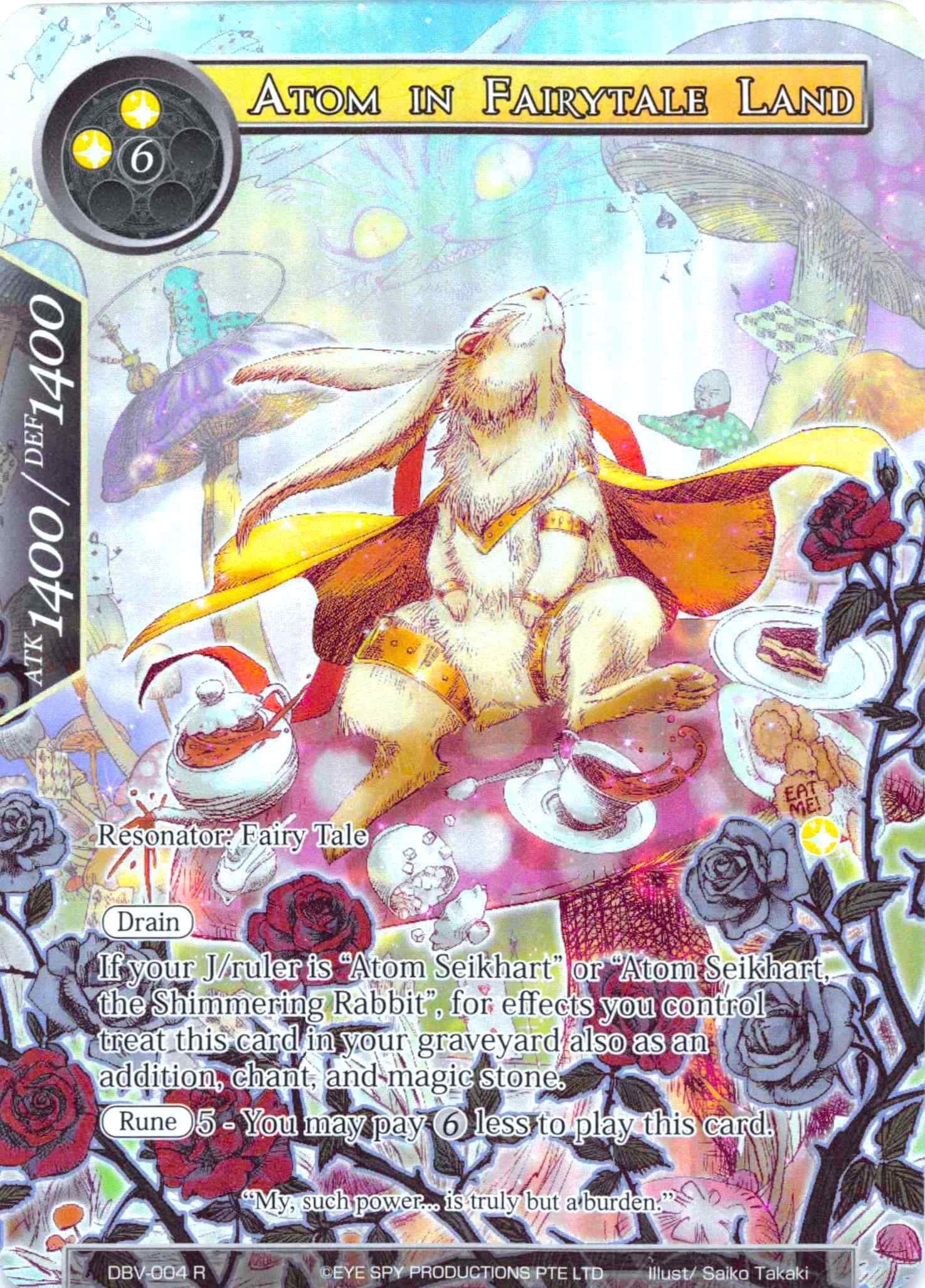 Atom in Fairytale Land (Full Art) (4) [DBV] - Force of Will Single