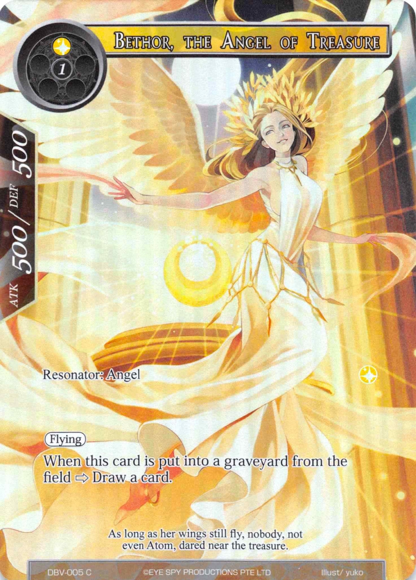 Bethor The Angel Of Treasure (Full Art) (5) [DBV] - Force of Will Single