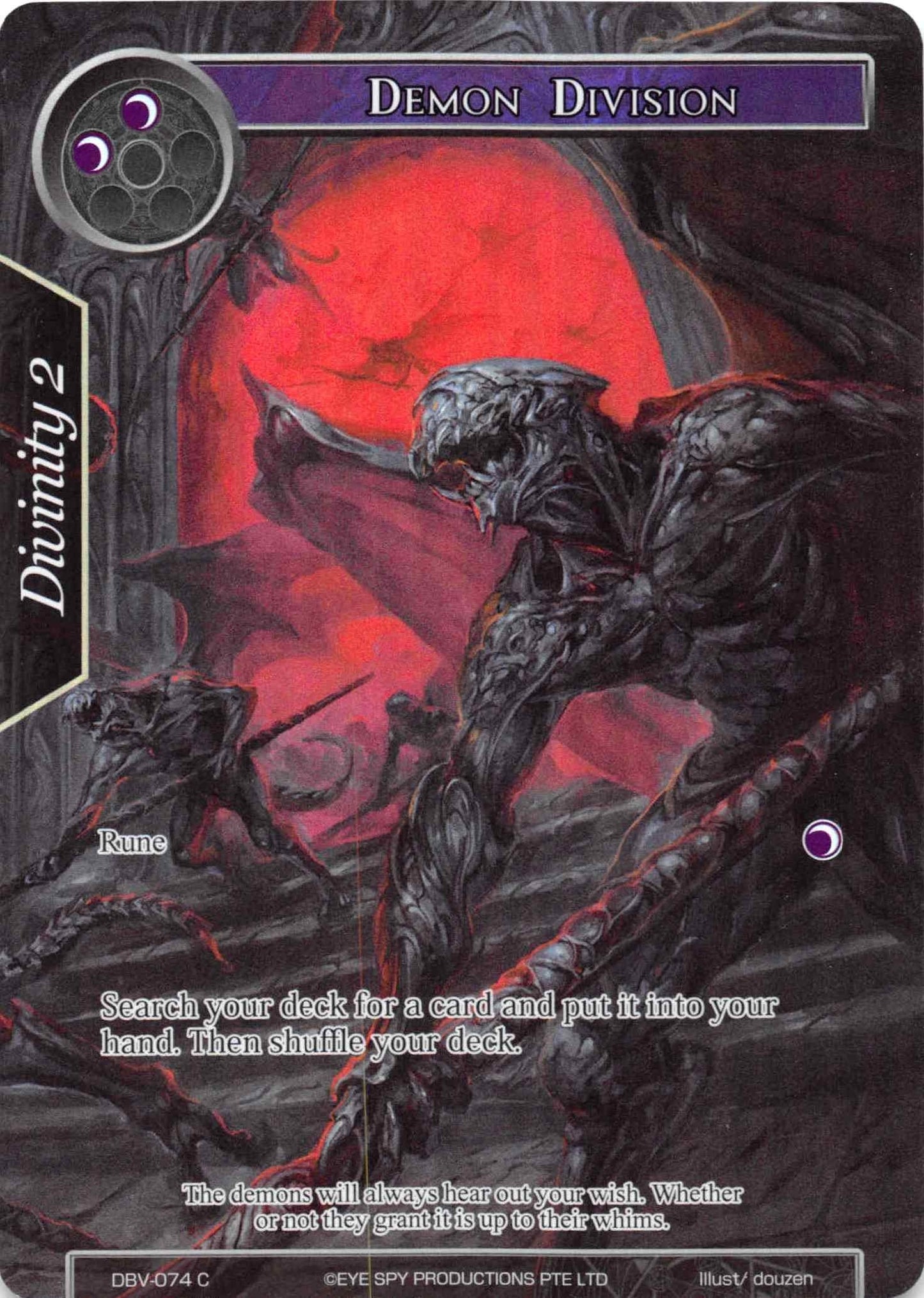 Demon Division (Full Art) (74) [DBV] - Force of Will Single