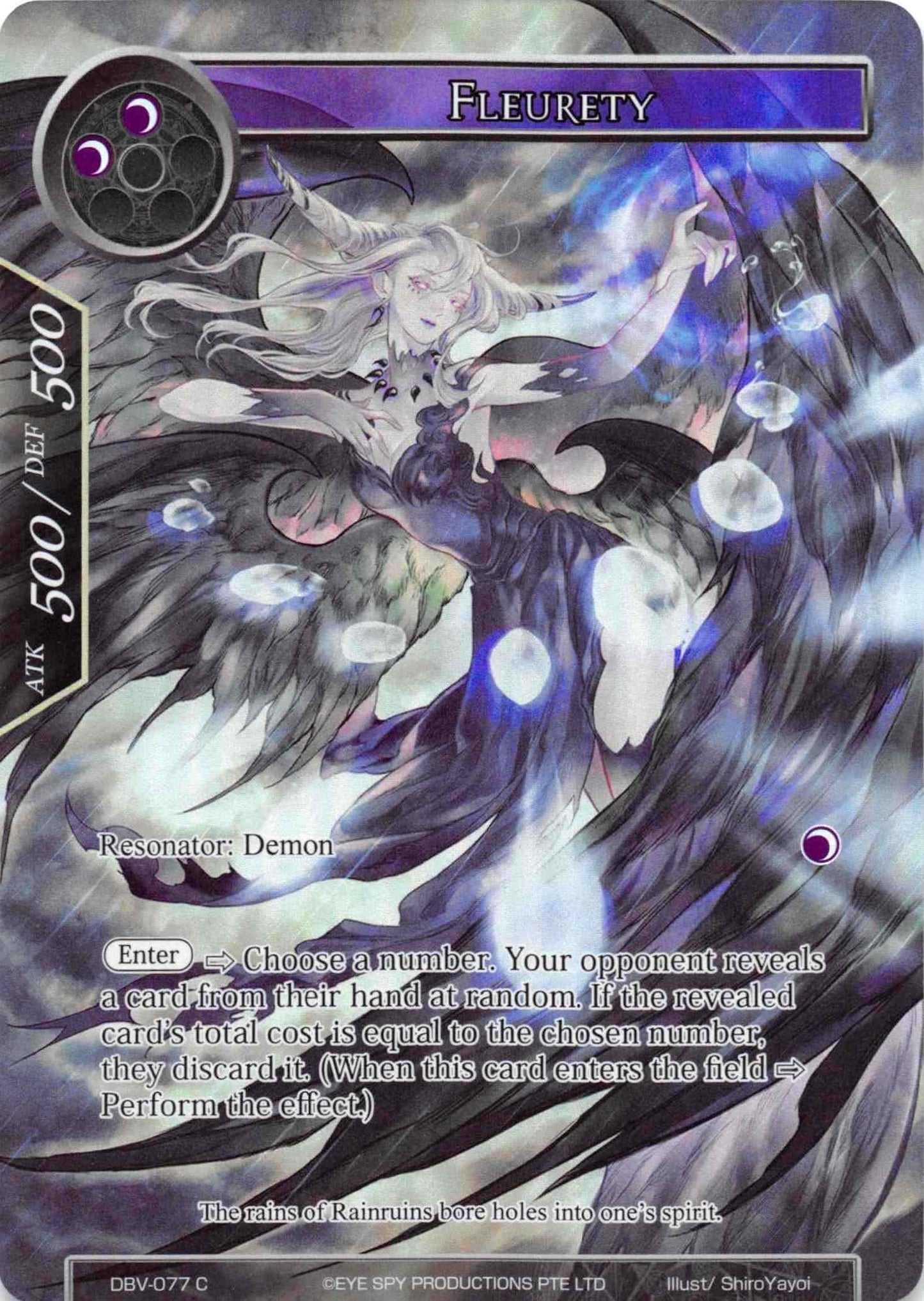 Fleurety (Full Art) (77) [DBV] - Force of Will Single
