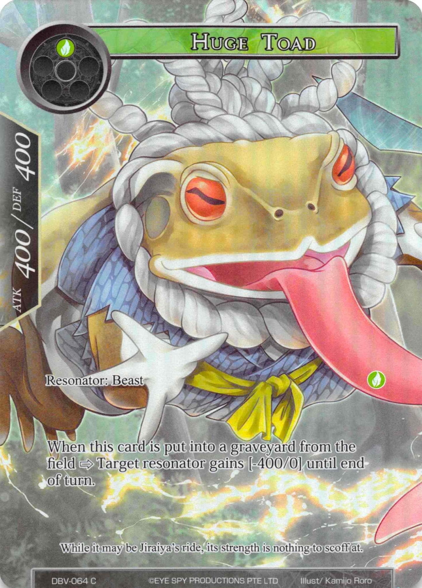 Huge Toad (Full Art) (64) [DBV] - Force of Will Single