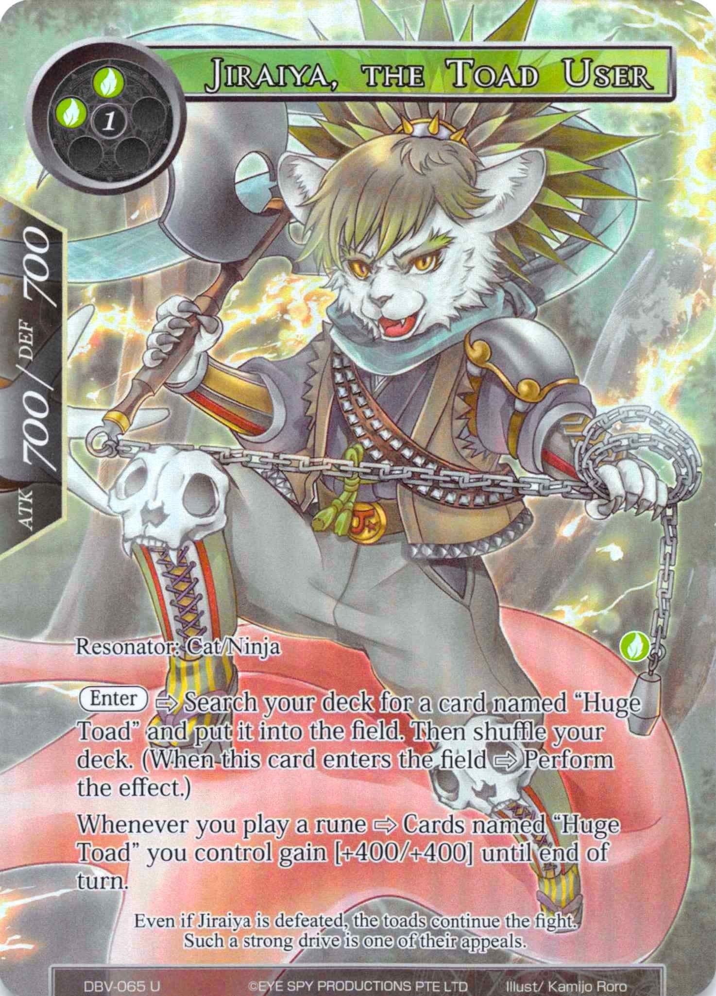 Jiraiya The Toad User (Full Art) (65) [DBV] - Force of Will Single