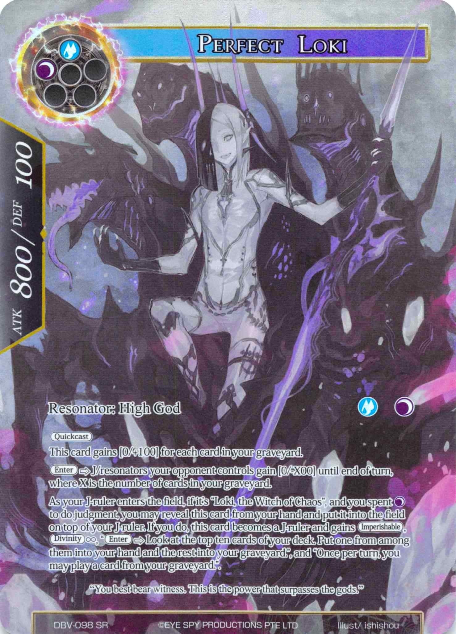 Perfect Loki (Full Art) (98) [DBV] - Force of Will Single