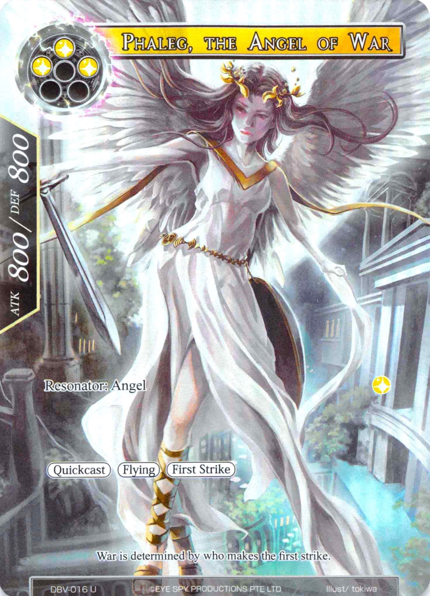 Phaleg the Angel of War (Full Art) (16) [DBV] - Force of Will Single