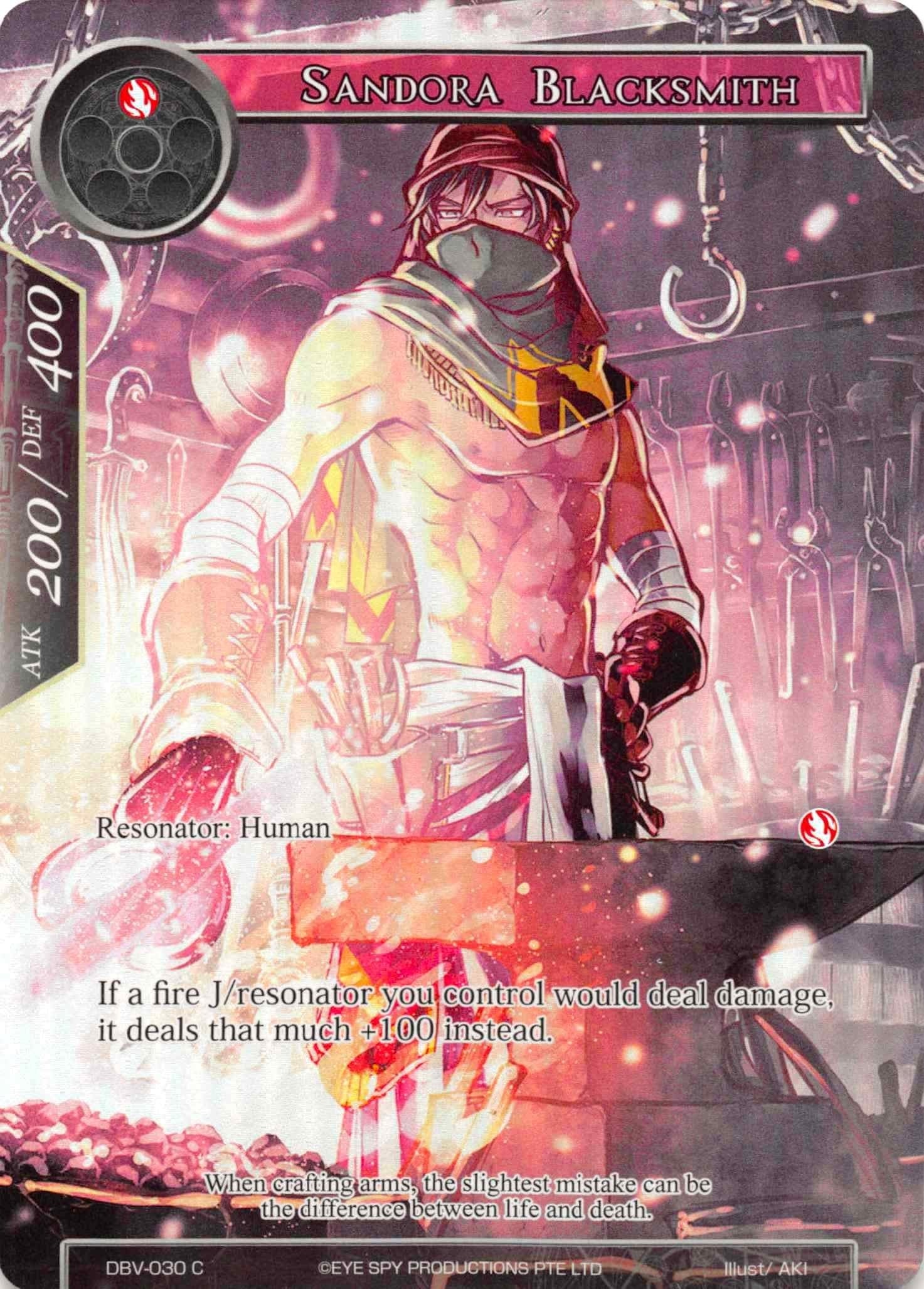 Sandora Blacksmith (Full Art) (30) [DBV] - Force of Will Single