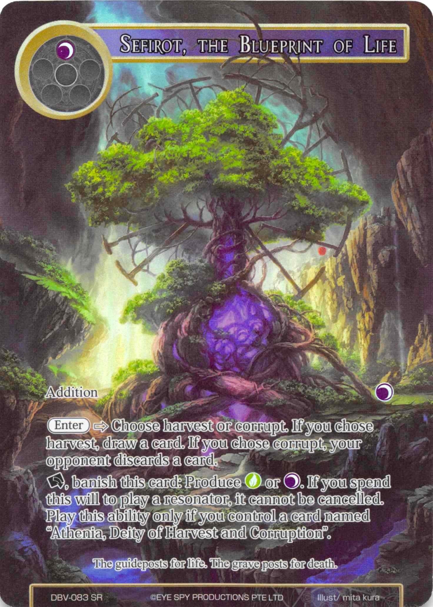 Sefirot the Blueprint of Life (Full Art) (83) [DBV] - Force of Will Single