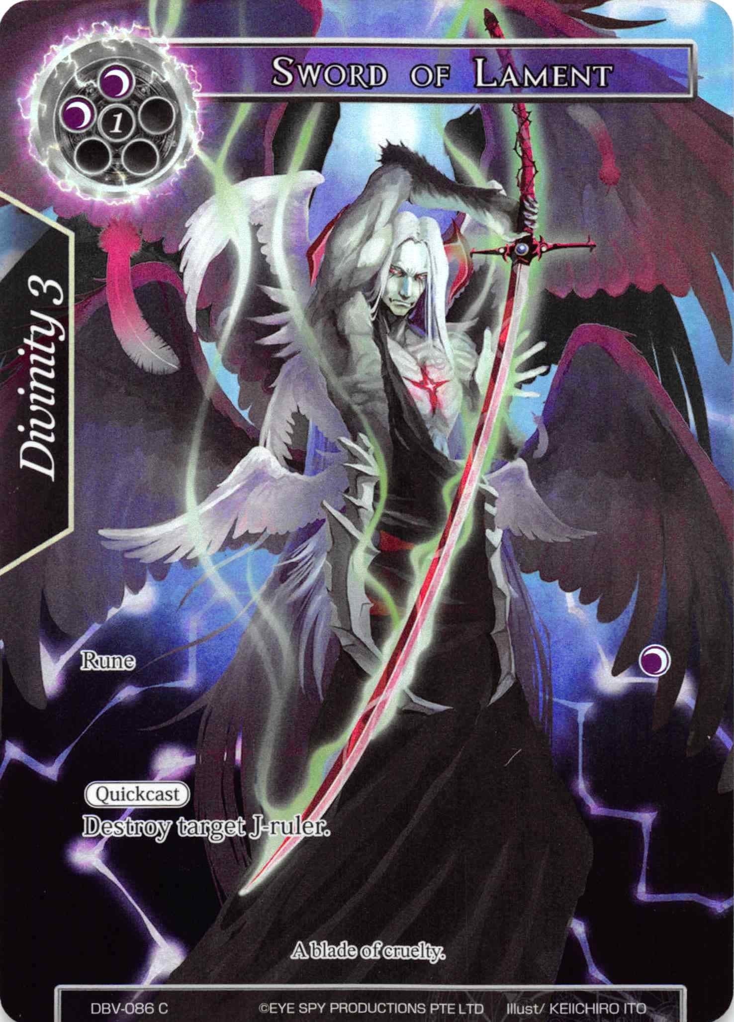 Sword of Lament (Full Art) (86) [DBV] - Force of Will Single
