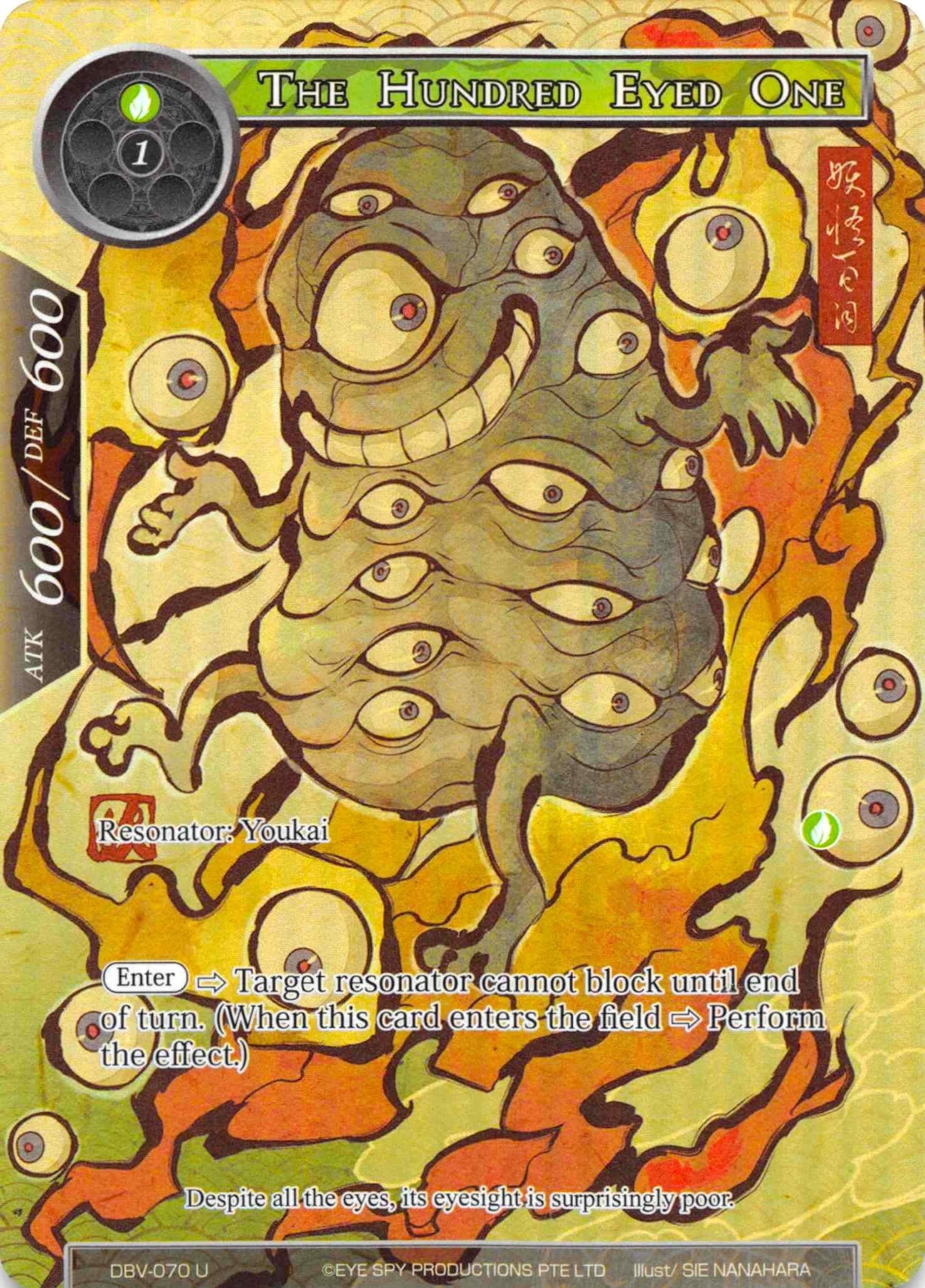 The Hundred Eyed One (Full Art) (70) [DBV] - Force of Will Single