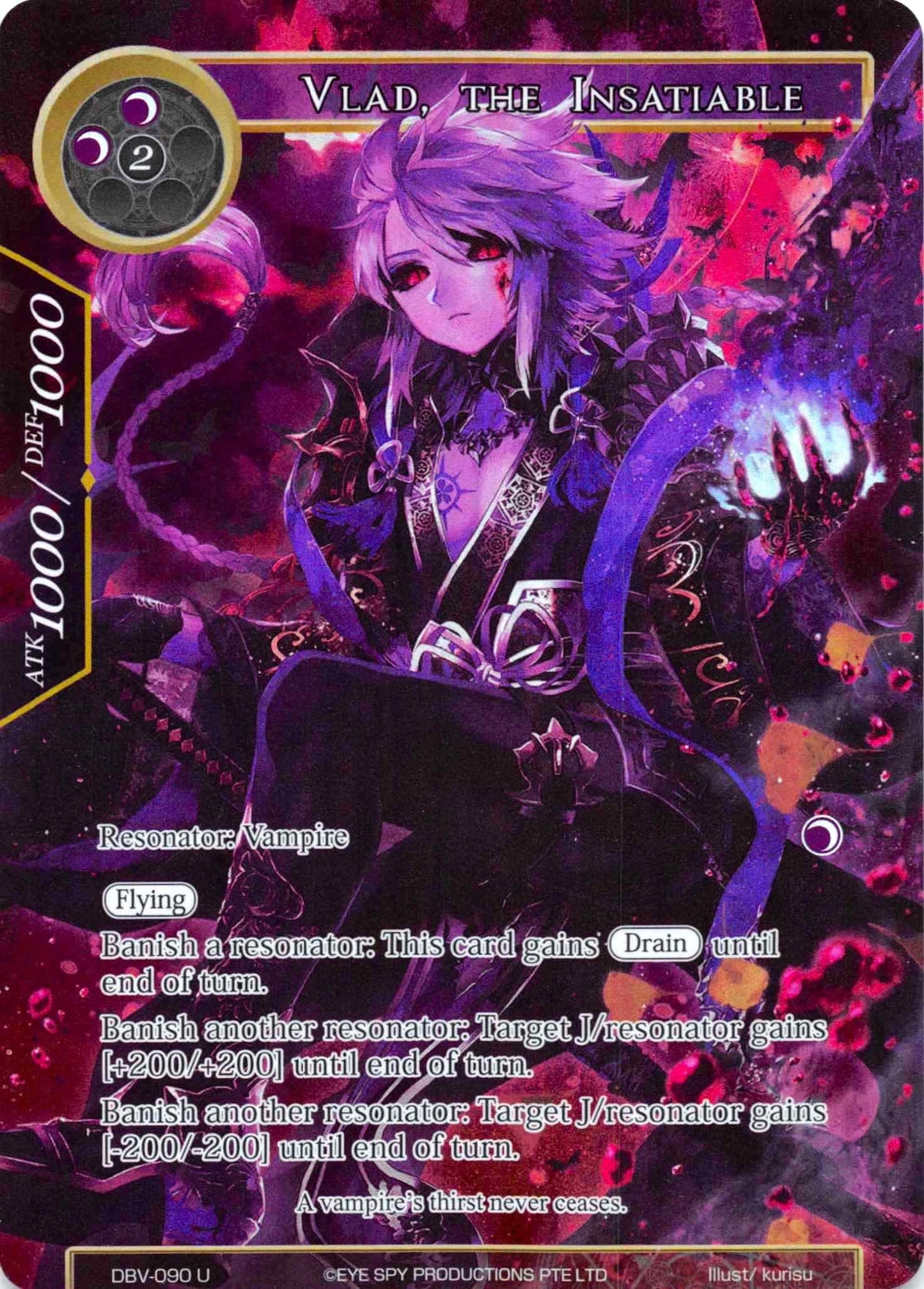 Vlad the Insatiable (Full Art) (90) [DBV] - Force of Will Single