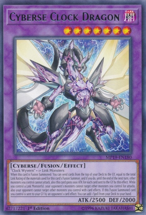 Cyberse Clock Dragon (19180) (MP19) - YuGiOh Single