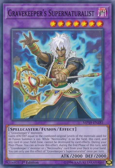 Gravekeeper’s Supernaturalist (19181) (MP19) - YuGiOh Single