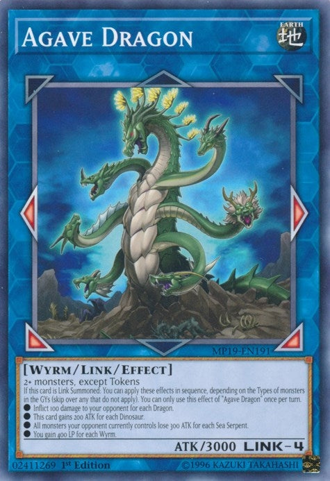 Agave Dragon (19191) (MP19) - YuGiOh Single
