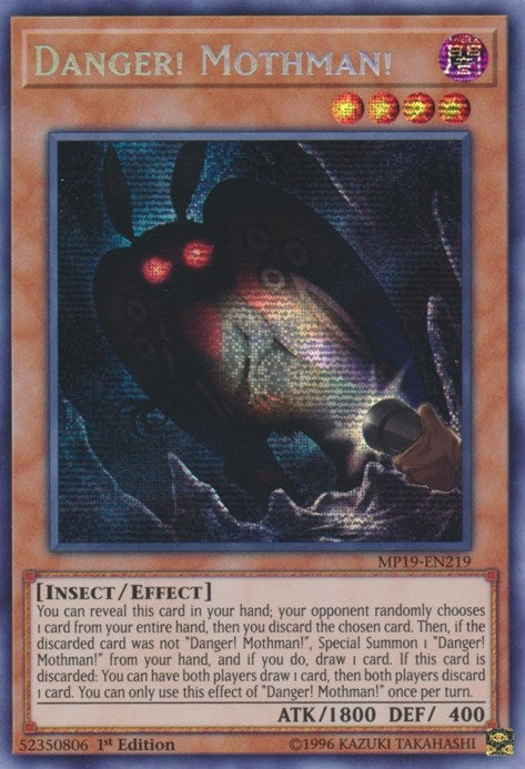 Danger! Mothman! (19219) (MP19) - YuGiOh Single