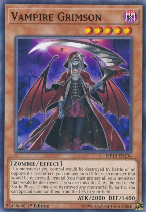 Vampire Grimson (19236) (MP19) - YuGiOh Single