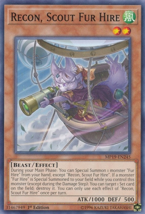 Recon Scout Fur Hire (19245) (MP19) - YuGiOh Single