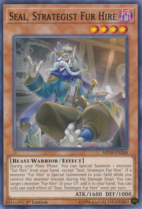 Seal Strategist Fur Hire (19248) (MP19) - YuGiOh Single