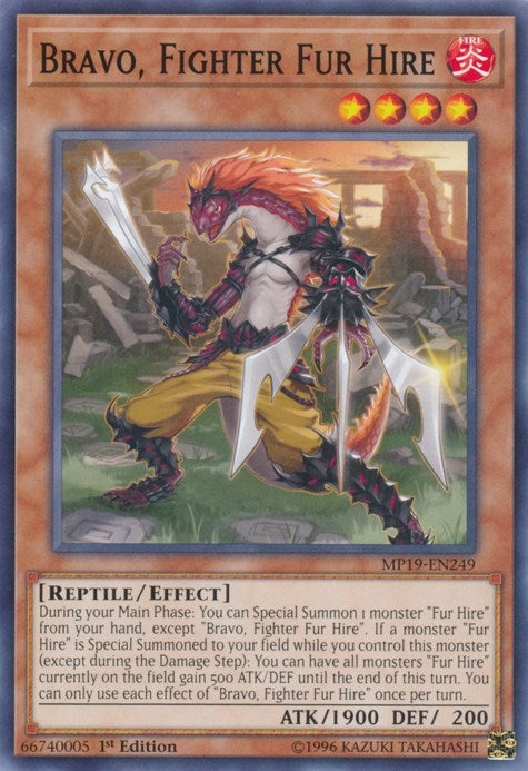 Bravo Fighter Fur Hire (19249) (MP19) - YuGiOh Single