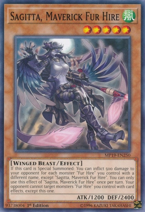 Sagitta Maverick Fur Hire (19250) (MP19) - YuGiOh Single