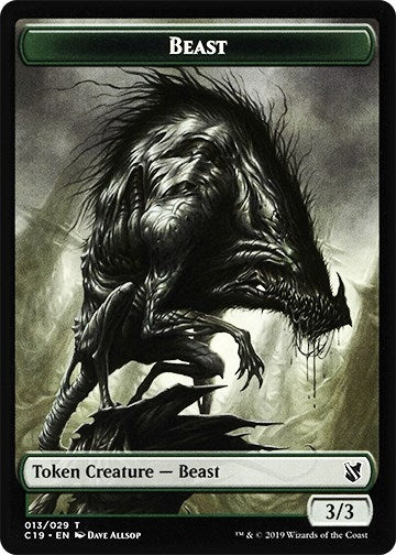 Beast (013) // Wurm Double-sided Token (0) [C19] - MTG Single