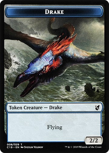 Drake // Human Double-sided Token (0) [C19] - MTG Single