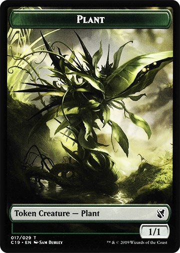 Plant // Snake Double-sided Token (0) [C19] - MTG Single