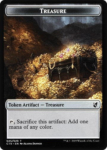 Treasure // Human Double-sided Token (0) [C19] - MTG Single