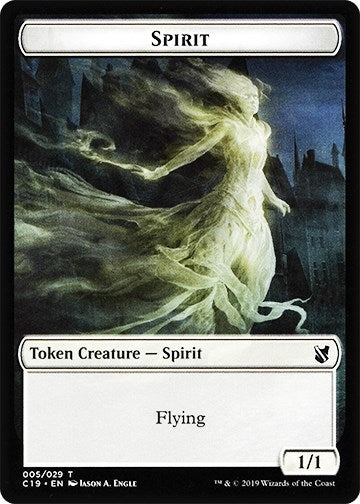Spirit // Human Double-sided Token (0) [C19] - MTG Single