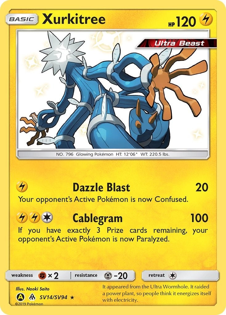Image for Xurkitree (SV14/SV94) (Hidden Fates: Shiny Vault) - Pokemon