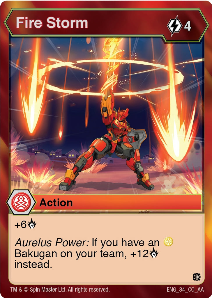 Fire Storm (34) [AA] - Bakugan TCG Single
